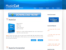 Tablet Screenshot of musiccut.net